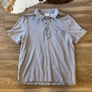 Lacoste classic polo gray size 5/L